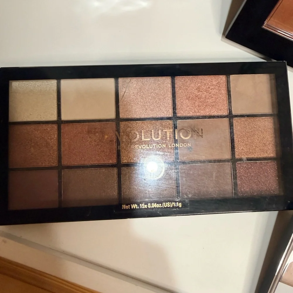 L.A. Colors Multi-Shade Eyeshadow & Face Palettes - Warm Browns, Pinks, Peach